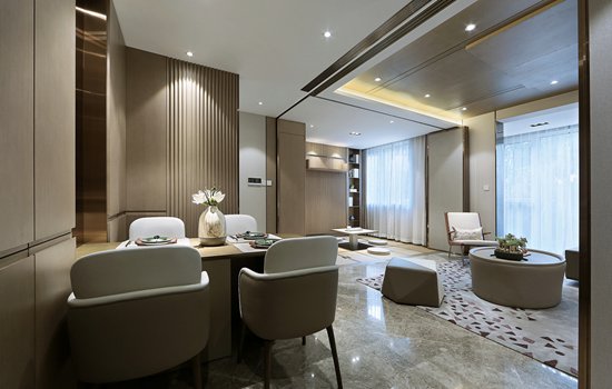 75㎡新中式小戶型暗藏玄機(jī)，客廳、茶室秒變臥室？這個(gè)設(shè)計(jì)火了！