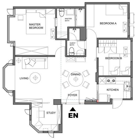 110m2老房改造，北歐風羨煞左鄰右舍