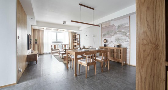標(biāo)題一：130m2新中式風(fēng)格，東方禪意，不期而遇