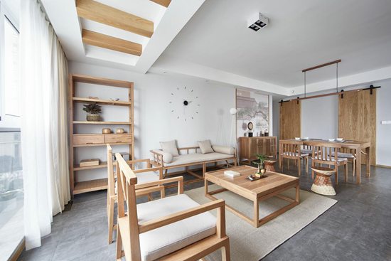 標(biāo)題一：130m2新中式風(fēng)格，東方禪意，不期而遇