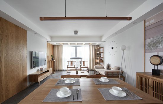 標(biāo)題一：130m2新中式風(fēng)格，東方禪意，不期而遇