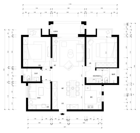 空間與色彩的奇妙邂逅|95㎡住出150㎡的感覺，簡直不要太驚艷！