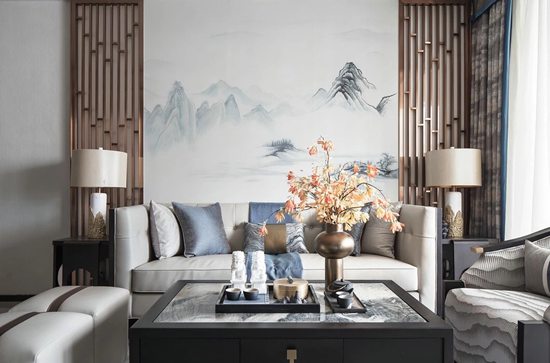 古風(fēng)水墨元素，打造新中式126㎡四居室，展現(xiàn)最高級(jí)的東方美感世界