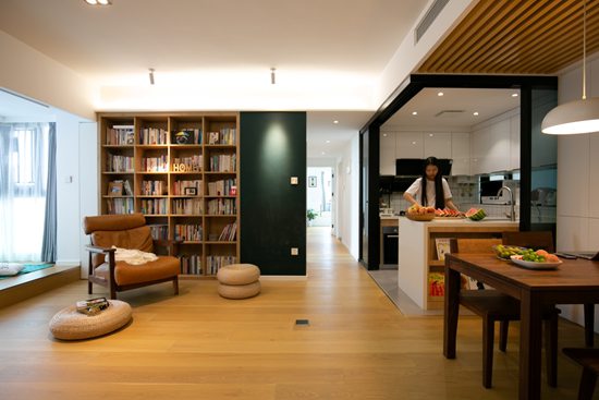 在家里開個圖書角，99㎡日式家居，這樣開闊的設(shè)計瞬間擴(kuò)大5㎡