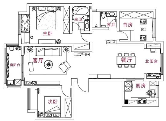 吊頂燈帶、月洞門——打造舒服得不行的125㎡日式MUJI風(fēng)，從此戀上“輕”生活